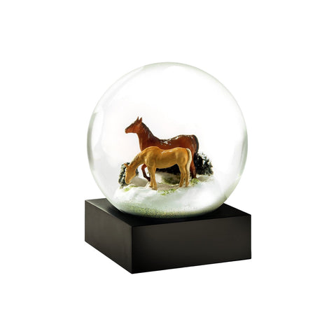 "COOL SNOW GLOBE HORSES CS244-HORS"