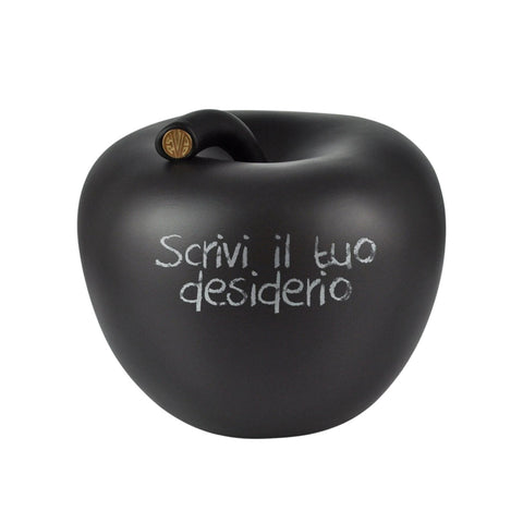 EVA MELA IN CERAMICA PICCOLA XS LAVAGNA NERA