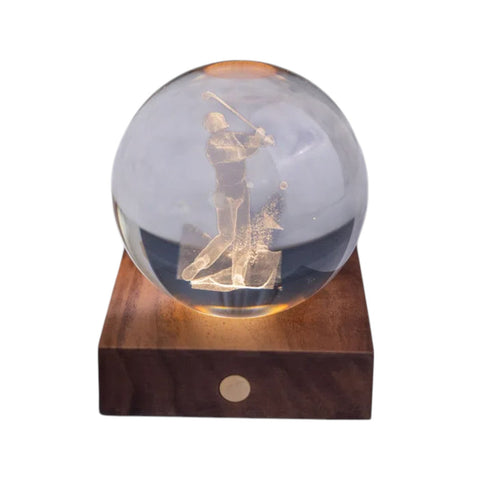 AMBER CRYSTAL LIGHT 3D GOLFING G025GO GINGKO