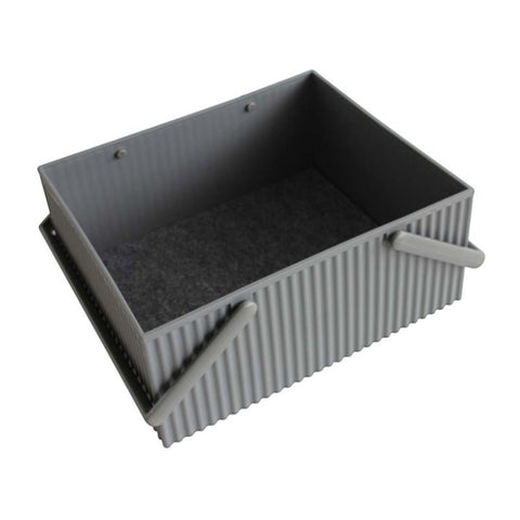 SCATOLA STORAGE BOX L ART. 235132 LIGHT GREY OMNIOFFRE HACHIMAN