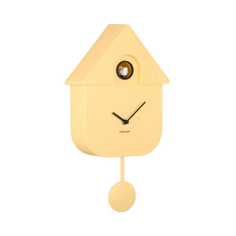 OROLOGIO WALL CLOCK MODERN CUCKOO KA5768LY LIGHT YELLOW KARLSSON