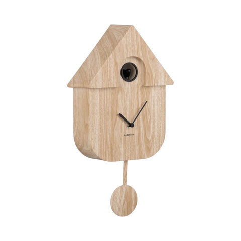 OROLOGIO WALL CLOCK MODERN CUCKOO KA5964WD LIGHT WOOD PRINT KARLSSON