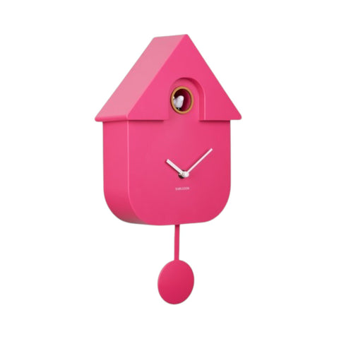 OROLOGIO WALL CLOCK MODERN CUCKOO ABS BRIGHT PINK ART. KA5768BP