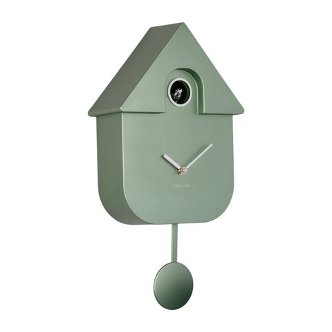 OROLOGIO WALL CLOCK MODERN CUCKOO KA5867GR METALLIC DARK GREEN KARLSSON