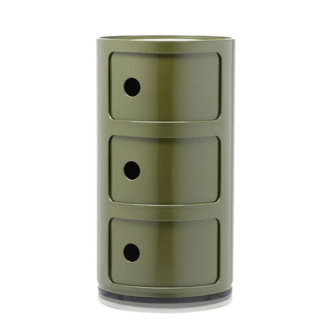 COMODINO COMPONIBILE 3 ELEMENTI 04967/18 KARTELL GREEN