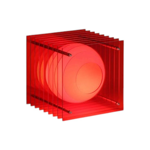 LAMPADA LOP SMALL SQUARE RED ACRYLIC ACT0202-CE-RED BANG