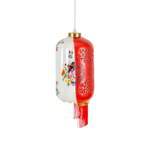 LAMPADARIO HYBRID PORCELLANA  CM 18X18 H 34 07098 SELETTI MULTICOLOR