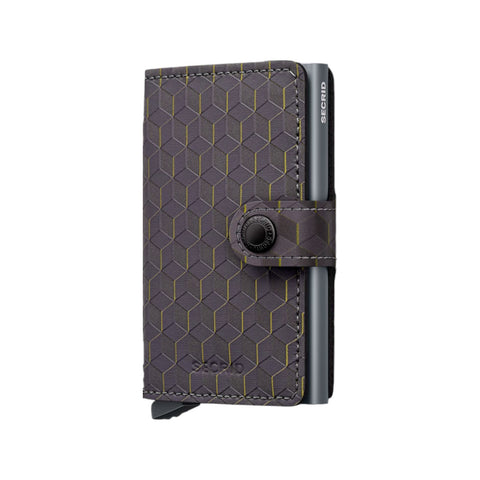 PORTAFOGLI MINIWALLET OPTICAL MOP SECRID GREY-YELLOW