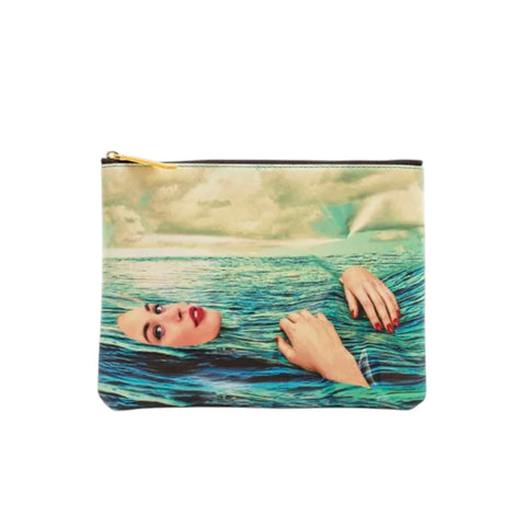 BORSA A MANO TOILETPAPER CM 28X20X3 SEA GIRL ART. 02588 SELETTI