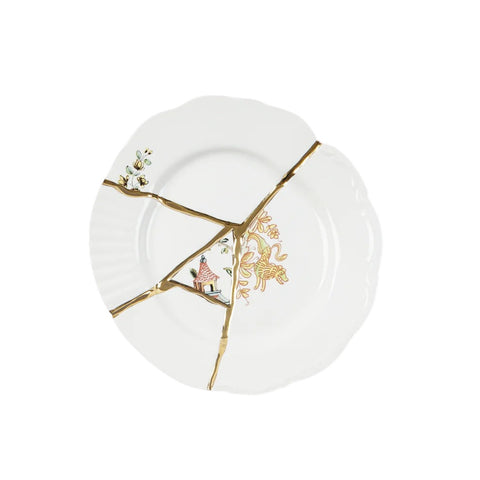 PIATTO FRUTTA KINTSUGI PORCELLANA N 2 ART 09602 SELETTI