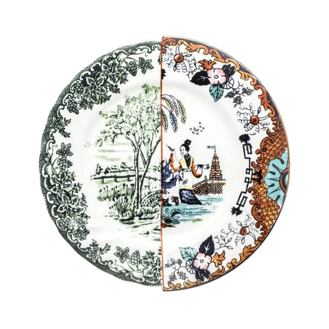 SELETTI PORCELAIN FLAT PLATE DIAM. CM. 27,5 HYBRID HYPATIA