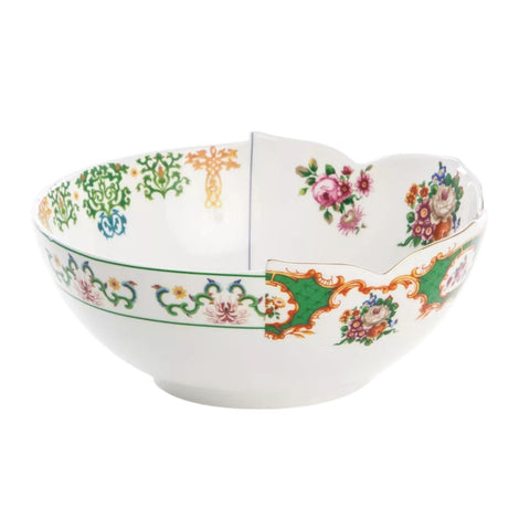 PORCELAIN SALAD BOWL DIAM 22,5 H.10M HYBRID ZAIRA SELETTI