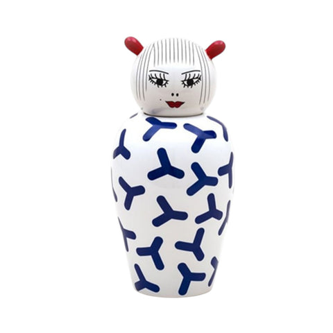 DOLOMITE VASE WITH LID THE CANOPIES ZOE DIAM 17,5 H.25,5 SELETTI