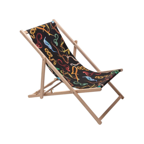 FOLDING DECK CHAIR SELETTI TOILETPAPER SNAKES ART 16681