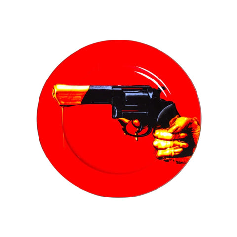 PIATTO PORCELLANA TOILETPAPER REVOLVER ART 16917 SELETTI