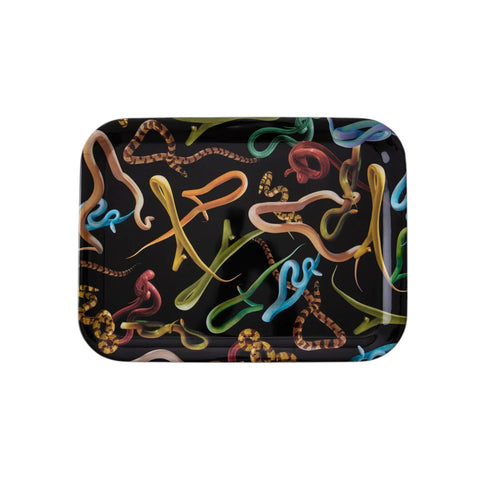 "SELETTI MELAMINE TRAY 32X43,5 SNAKES ART 19035"