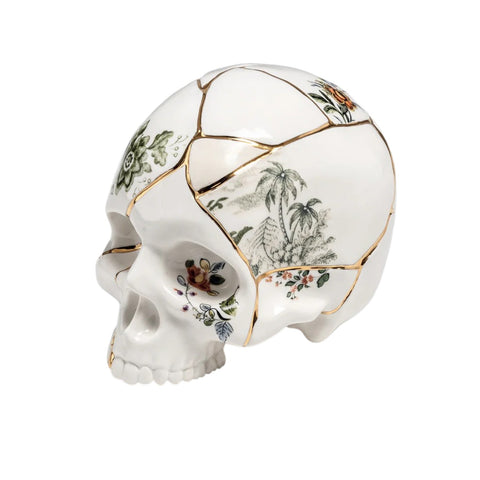 TESCHIO SELETTI IN PORCELLANA KINTSUGI SKULL 09943