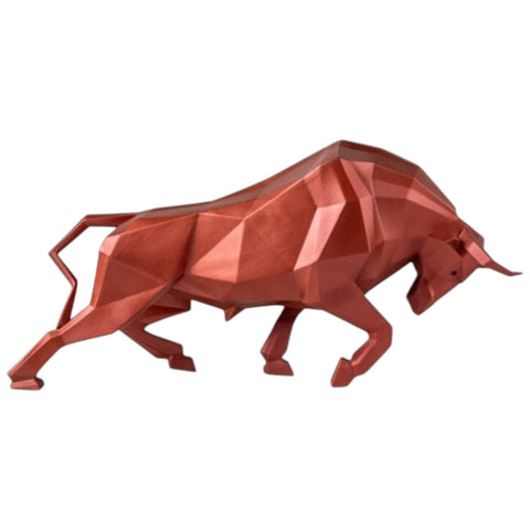 METALLIC BULL ART. 01009729 LLADRO' ROT