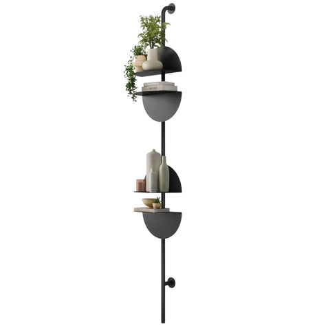 SCAFFALE SOLIS ADJUSTABLE SHELVES ART. 1021262-040 BLACK UMBRA