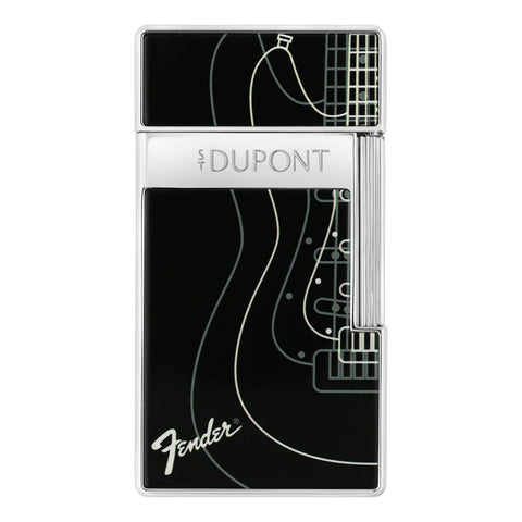 ACCENDINO LI BIGGY FENDER 025025 S.T. DUPONT BLK/CHROME