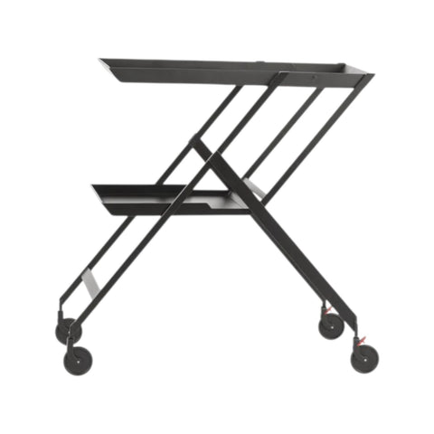 CARRELLO PIEGHEVOLE IN ACCIAIO RS11B PLICO ALESSI BLACK