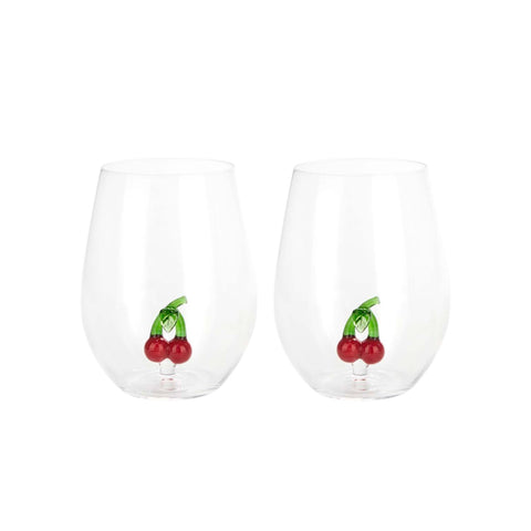 SET 2 BICCHIERI BOTANICAL CHERRY 28125 ROSSO BALVI