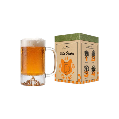 BOCCALE WILD PEAKS FOX BEER MUG ART. TOPO-CH-R ALASKAN MAKER