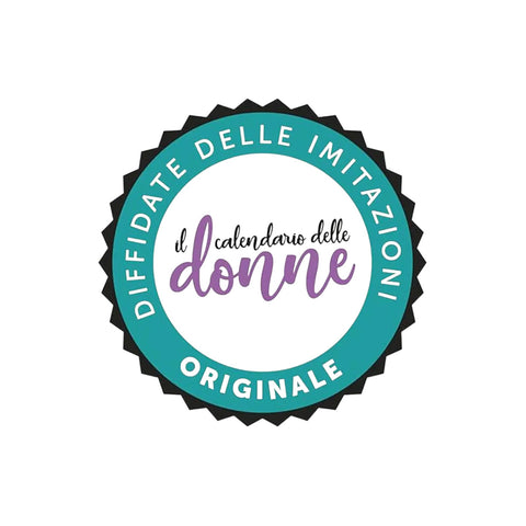 CALENDARIO FILOSOFICO DONNE 10X14 CON SUPPORTO IN LEGNO