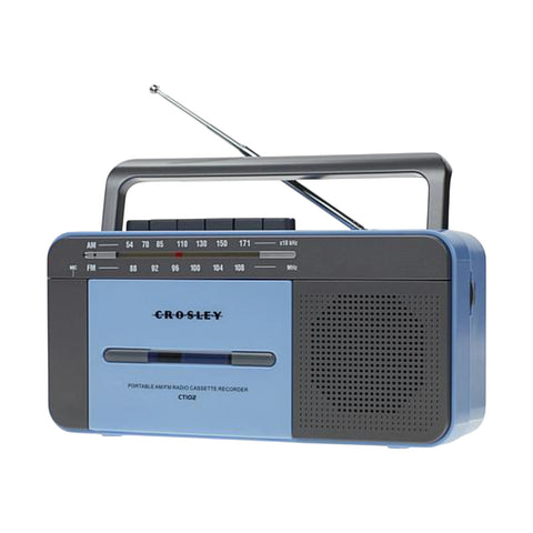 LETTORE CASSETTE E RADIO PLAYER CT102A-BG4 BLU CROSLEY