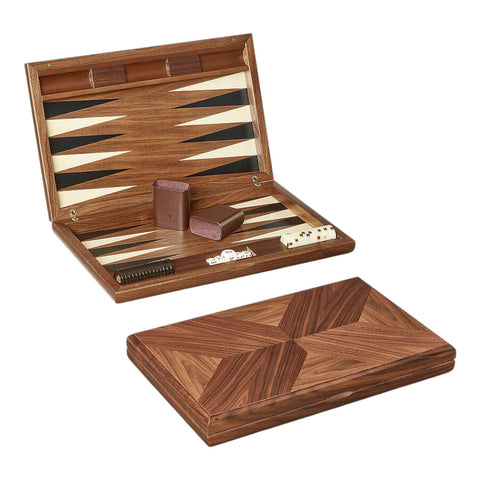 GIOCO BACKGAMMON YORK NOCE 82/YO ART. 804509 DAL NEGRO