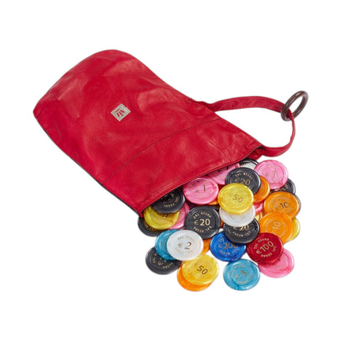 SACCHETTO CHIPS IN PELLE 804616 DAL NEGRO RED
