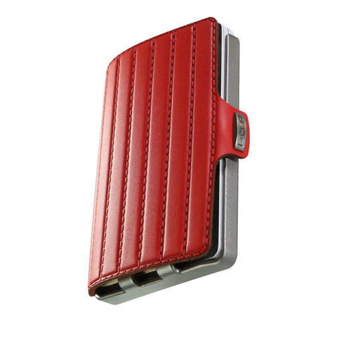 PORTAFOGLIO ORIGINAL SILVER FREQUENT TRAVELLER RED I-CLIP