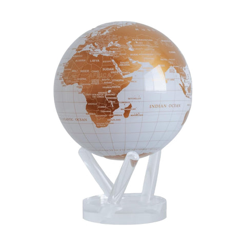 MAPPAMONDO MOVA GLOBE DIAM 4,5 BIANCO/ORO ART MG-45-WGE