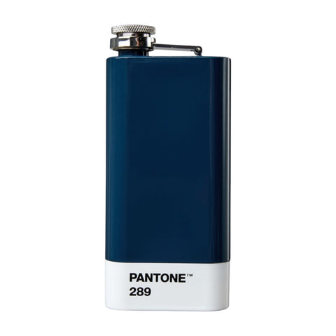 FIASCHETTA HIPFLASK IN BOX BLUE PANTONE COPENHAGEN DESIGN