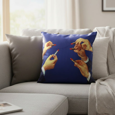 CUSCINO LIPSTICK 50X50 ART 232Z TOILETPAPER SELETTI