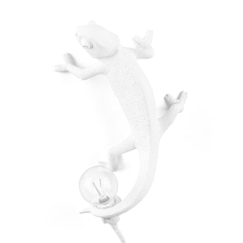LAMPADA CHAMELEON LAMP LEFT GOING UP WHITE 15092 SELETTI