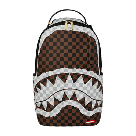 ZAINO CREAM BROWN TEAR CHECK ART. 910B8290NSZ SPRAYGROUND