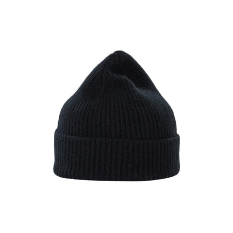 BERRETTO IN LANA ONE SIZE ART. LBL-010 LE BONNET LOGO BEANIE ONYX
