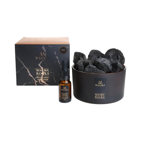 PROFUMATORE D'AMBIENTE MAGMA VULCANIC ROCK SMOKEY VELVET M026 BEIGE MAGMA LONDON