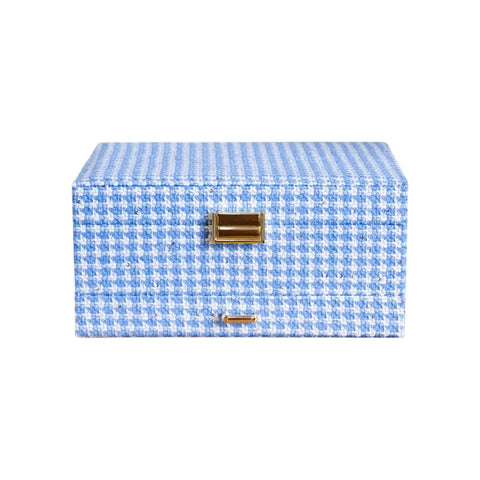 PORTAGIOIE DENISE TWEED ART. SCAR-DENIS2-PPBL MAISON SCARLETT BLU