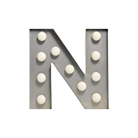 LAS VEGAS LETTER N GRAY