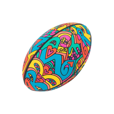 PALLONE DA RUGBY ARTIST COLLECTION DEN END ART. RE-DE-RB REBOND
