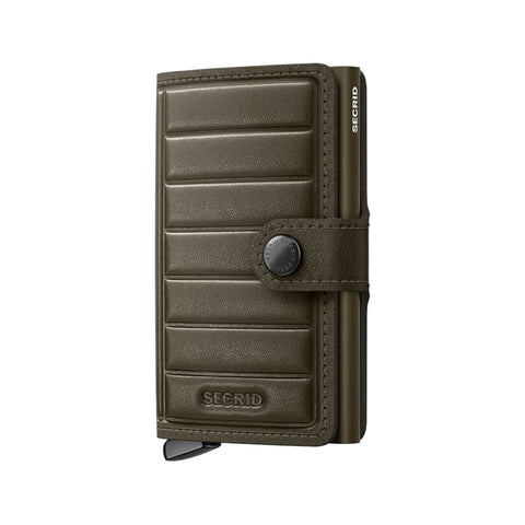 PORTAFOGLIO MINIWALLET EMBOSSED LINES MEI-CEDER+ GREEN SECRID