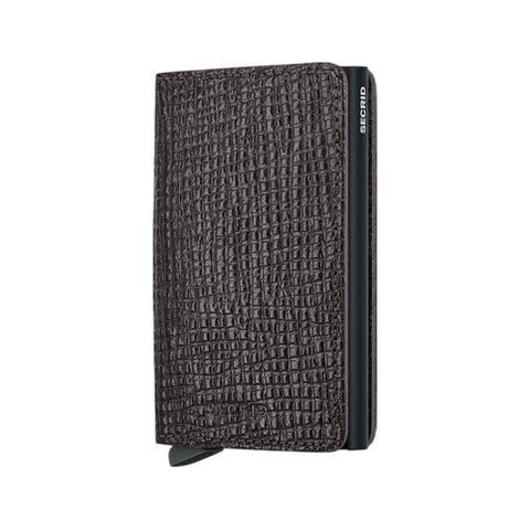 PORTAFOGLIO SLIMWALLET PALMELLATO SPLM-BROWN SECRID