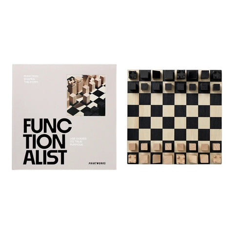 SCACCHI WOOD CHESS THE FUNCTIONALIST ART. PW00840 PRINTWORKS