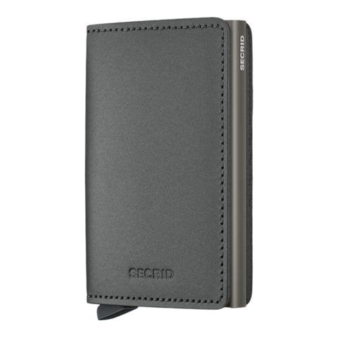 PORTAFOGLIO SLIMWALLET MATTE SATIN STEEL SMS-STEEL GREY SECRID