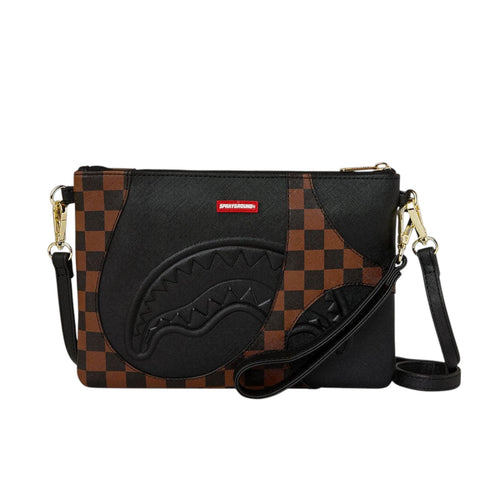 BORSELLO JETSTREAM BROWN CLUTCH ART. 910B8283NSZ SPRYGROUND