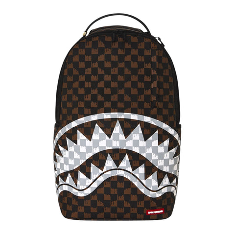 ZAINO CREAM AND BROWN TEAR CHECK  ART. 910B8552NSZ SPRAYGROUND