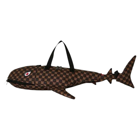 BORSA DUFFLE SHARKS IN PARIS WTF BUBBLE 910D9486NSZ BROWN SPRAYGROUND
