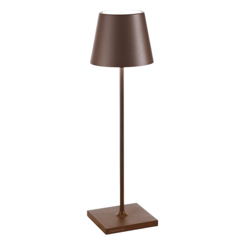 LAMPADA PRO TAVOLO POLDINA LD1340R3 CORTEN BROWN ZAFFERANO